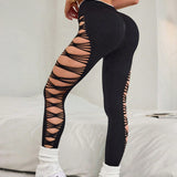 Legging Modeladora Sem Costura Com Recortes Laterais