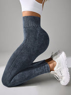 Legging Fitness Texturizada Cintura Alta Sem Costura