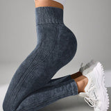 Legging Fitness Texturizada Cintura Alta Sem Costura