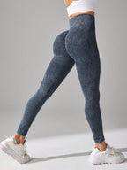 Legging Fitness Texturizada Cintura Alta Sem Costura