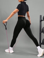 Legging Seamless Cintura Alta Com Ajuste Posterior