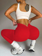 Legging Cintura Alta Com Cós Em V Texturizado