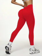 Legging Cintura Alta Com Cós Em V Texturizado