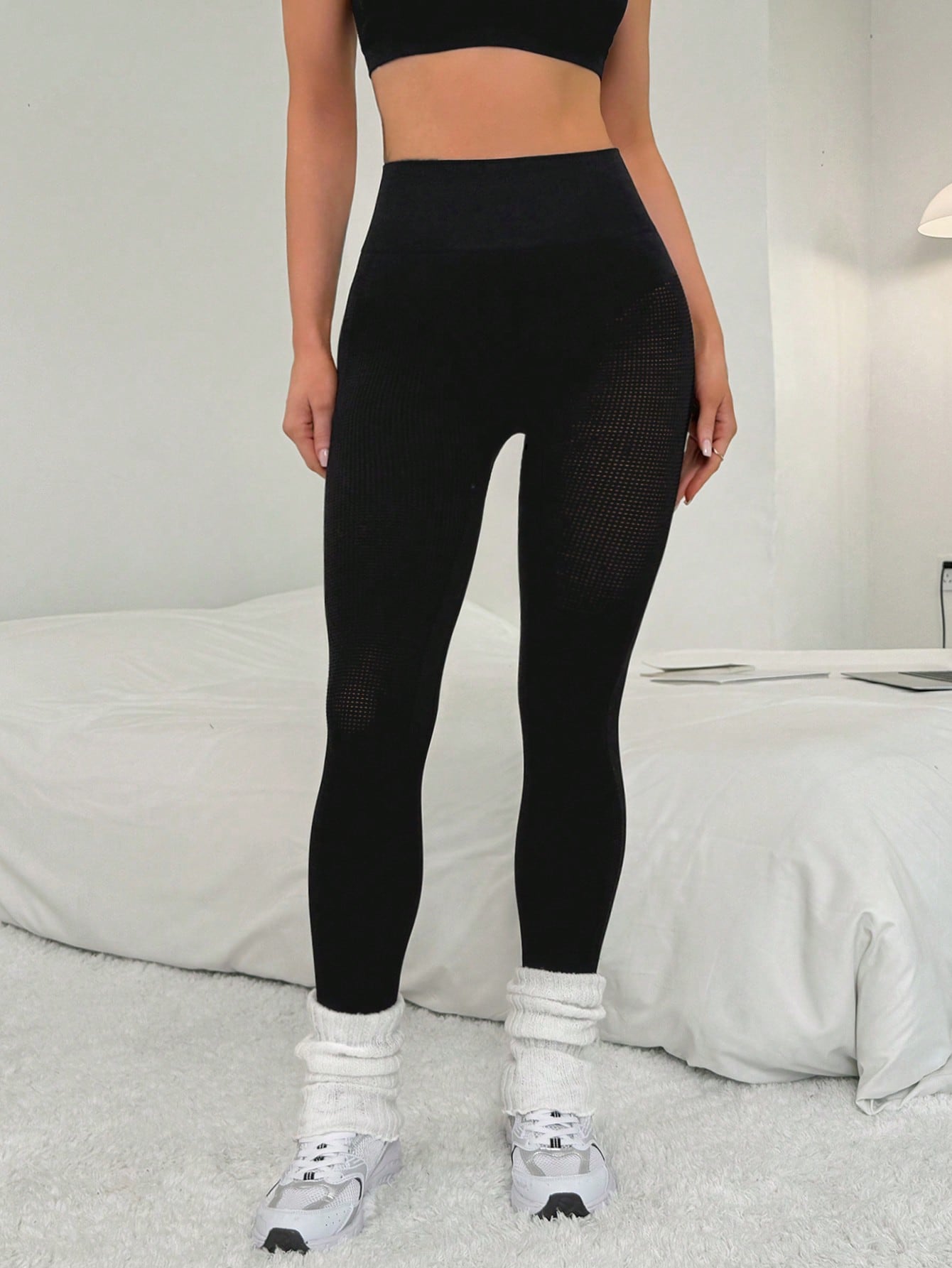 Legging Seamless Cintura Alta Com Textura Modeladora
