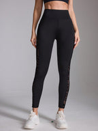 Legging Cintura Alta Com Recortes Geométricos Laterais