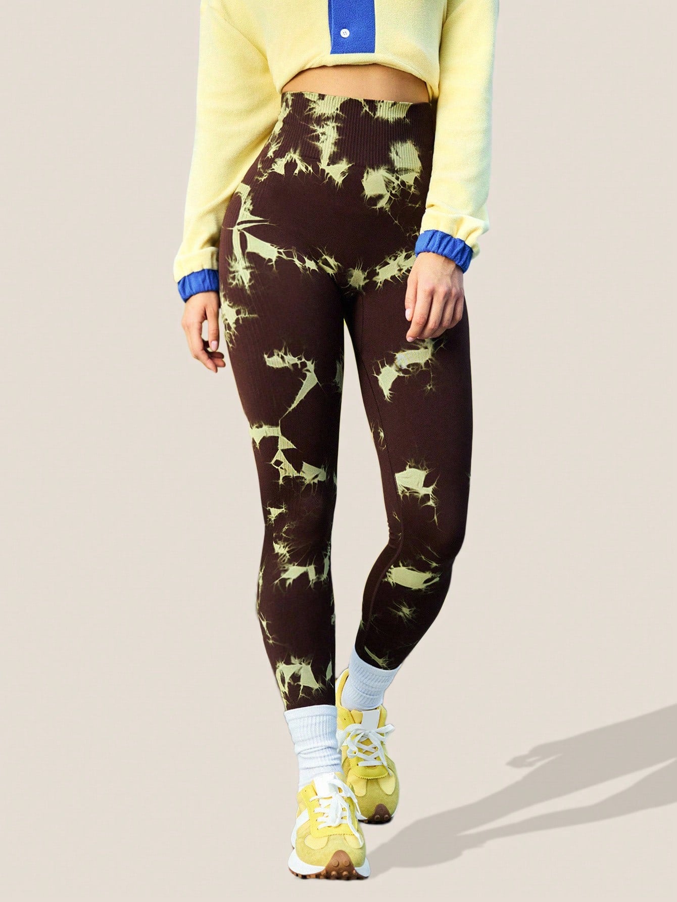 Legging Fitness Alta Compressão Ajuste Esculpido Sem Costura