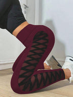 Legging Fitness Cintura Alta Com Vazado Lateral Trançado