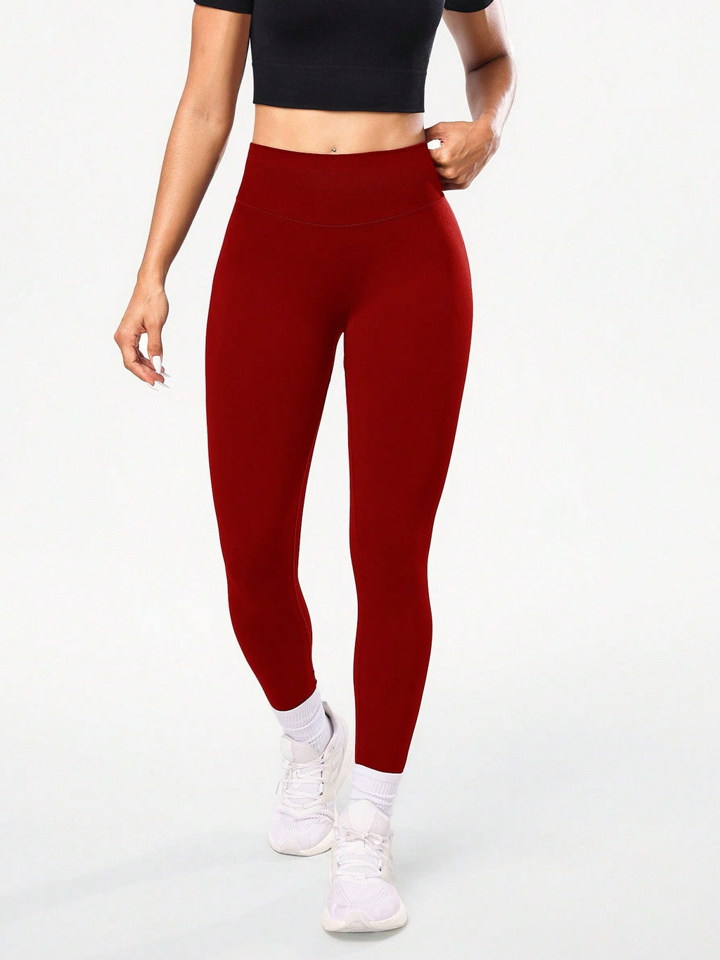 Legging Seamless Cintura Alta Com Ajuste Posterior