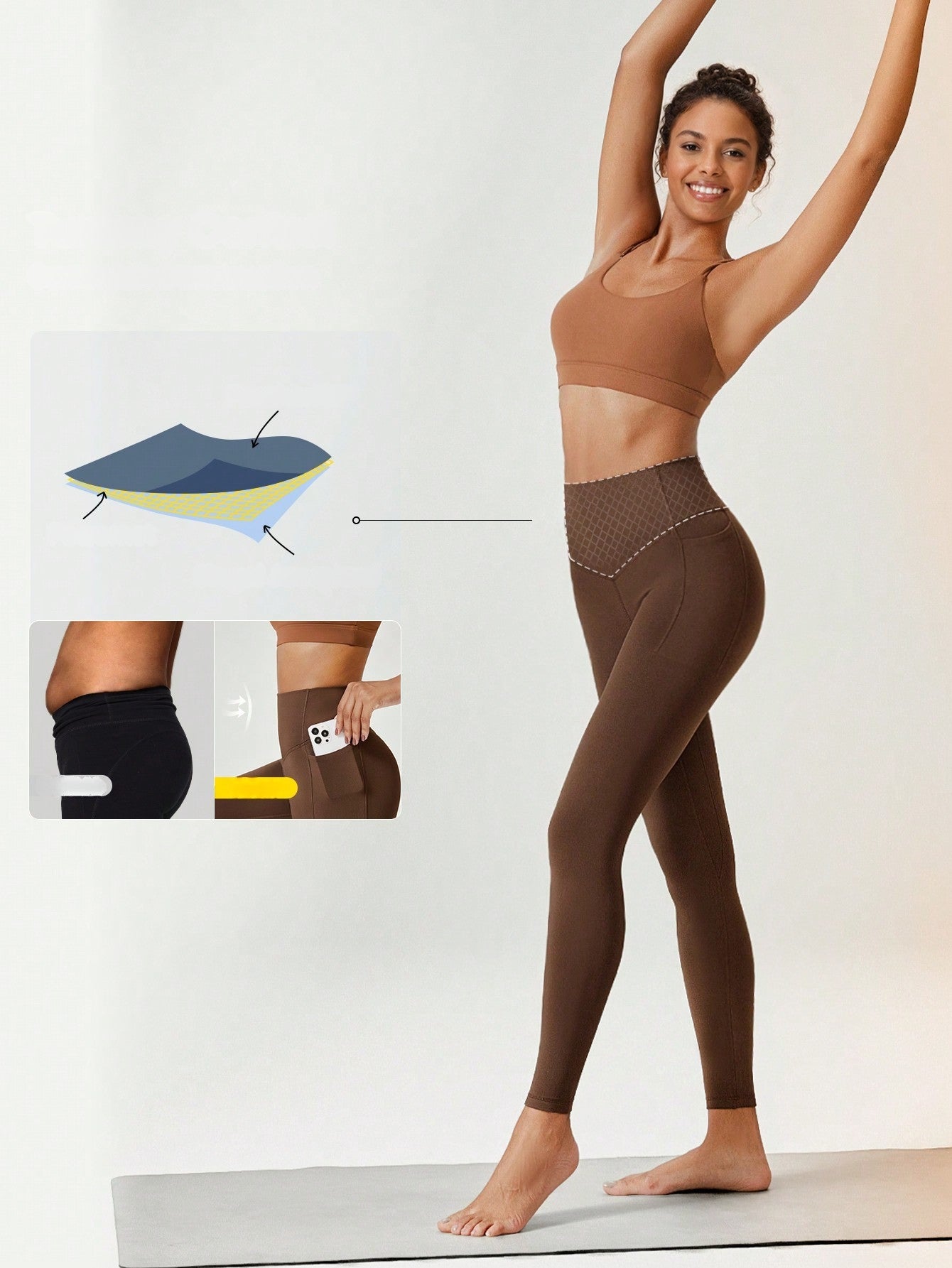 Legging Cintura Alta Com Forro Térmico Interno