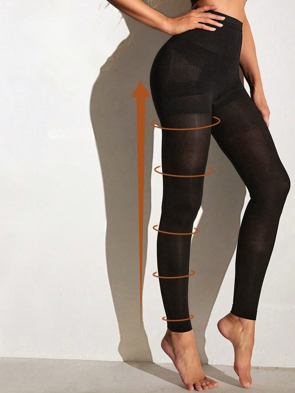 Legging Cintura Alta Com Compressão Graduada