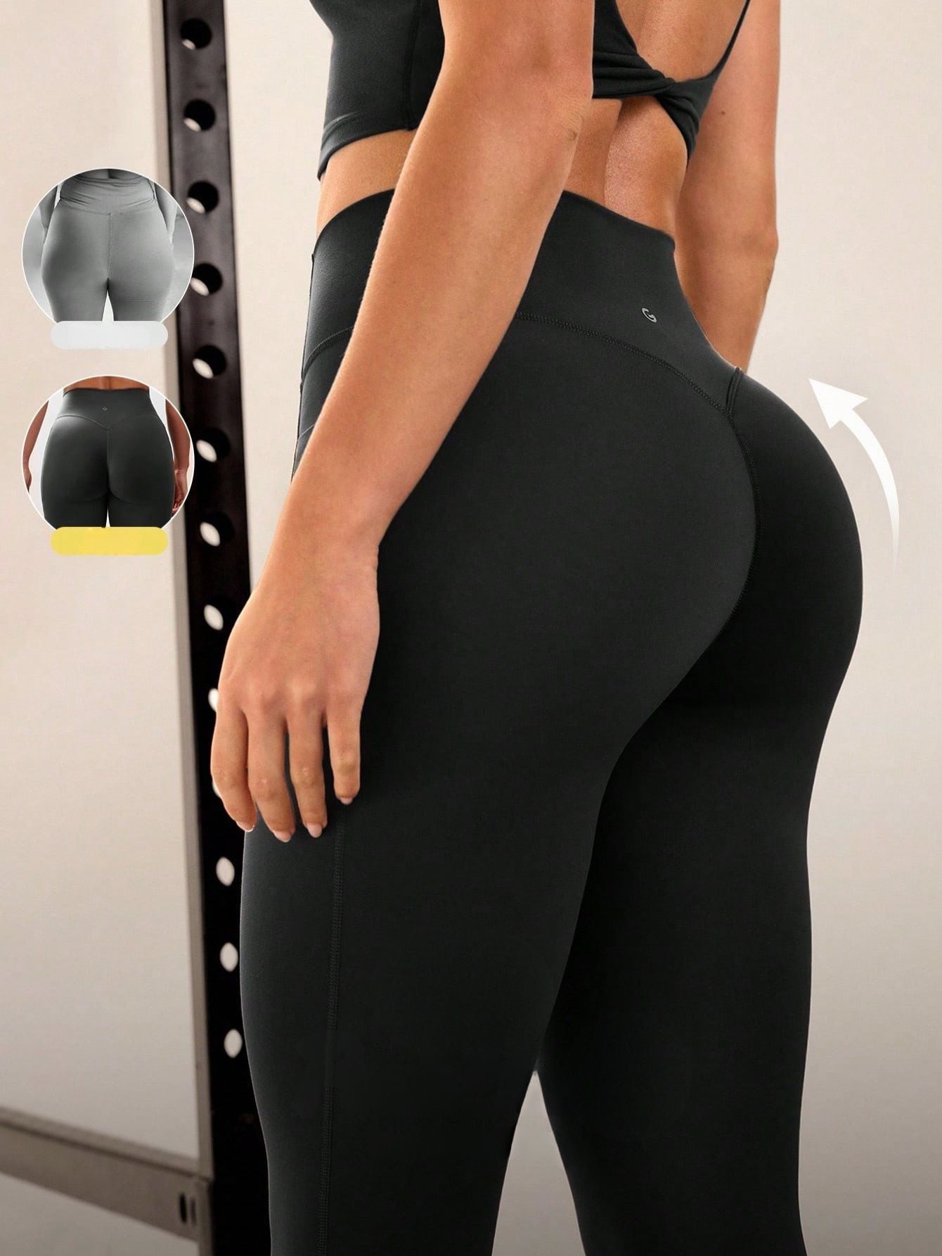 Legging Cintura Alta Com Bolsos Laterais Funcionais