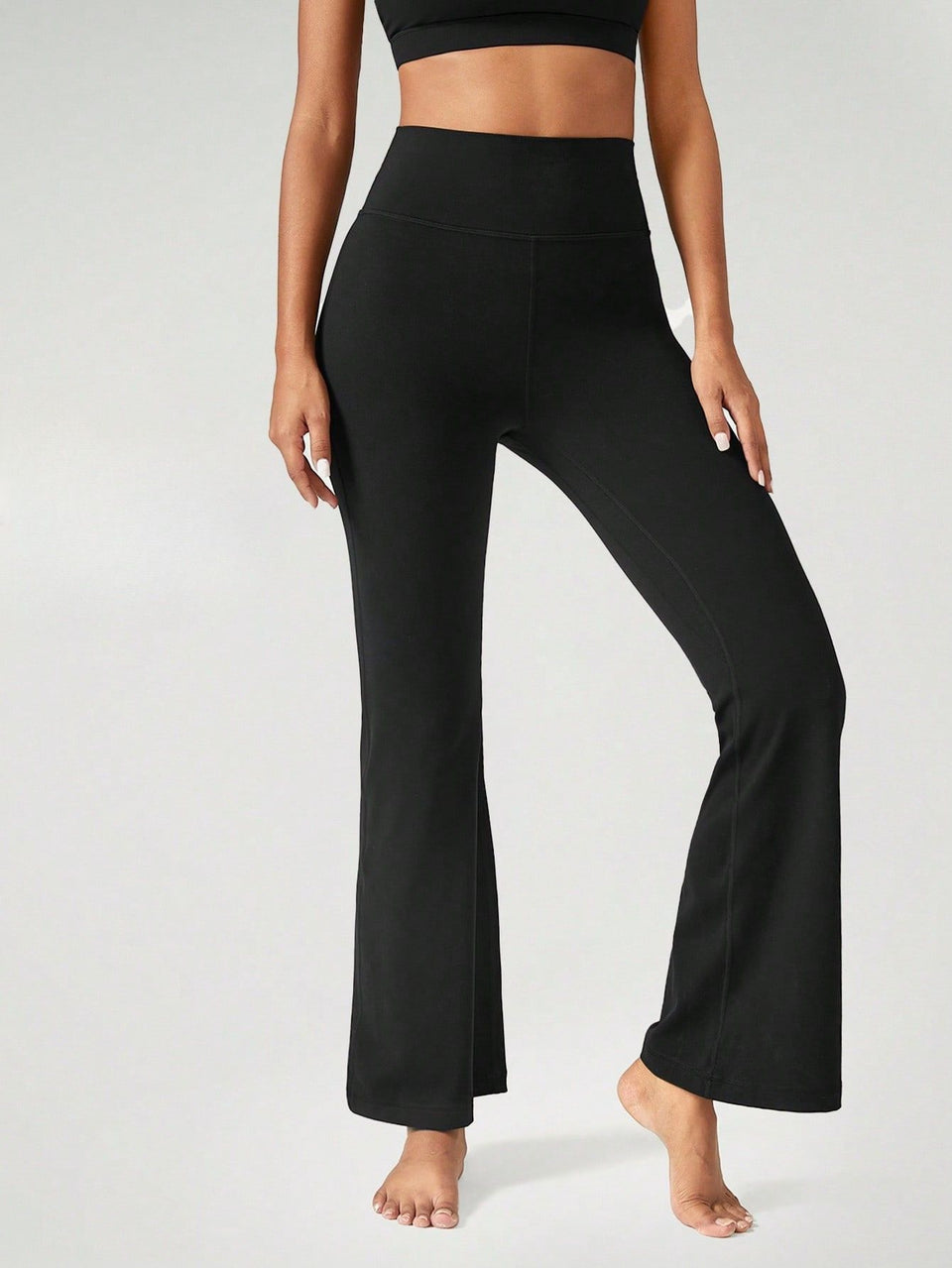 Legging Flare Cintura Alta Com Caimento Alongado