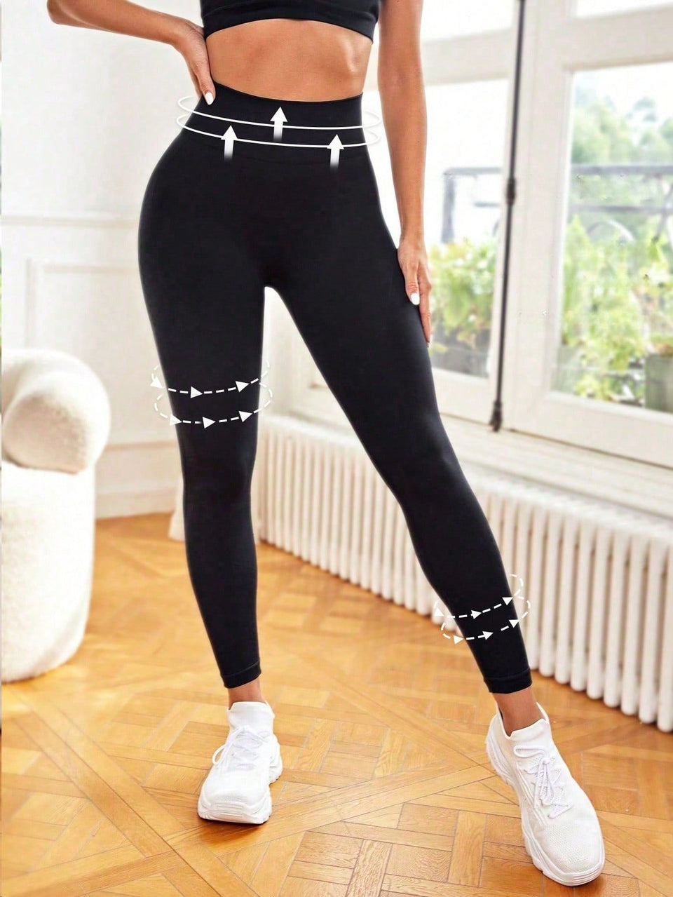 Legging Seamless Cintura Alta Com Trama Estruturada
