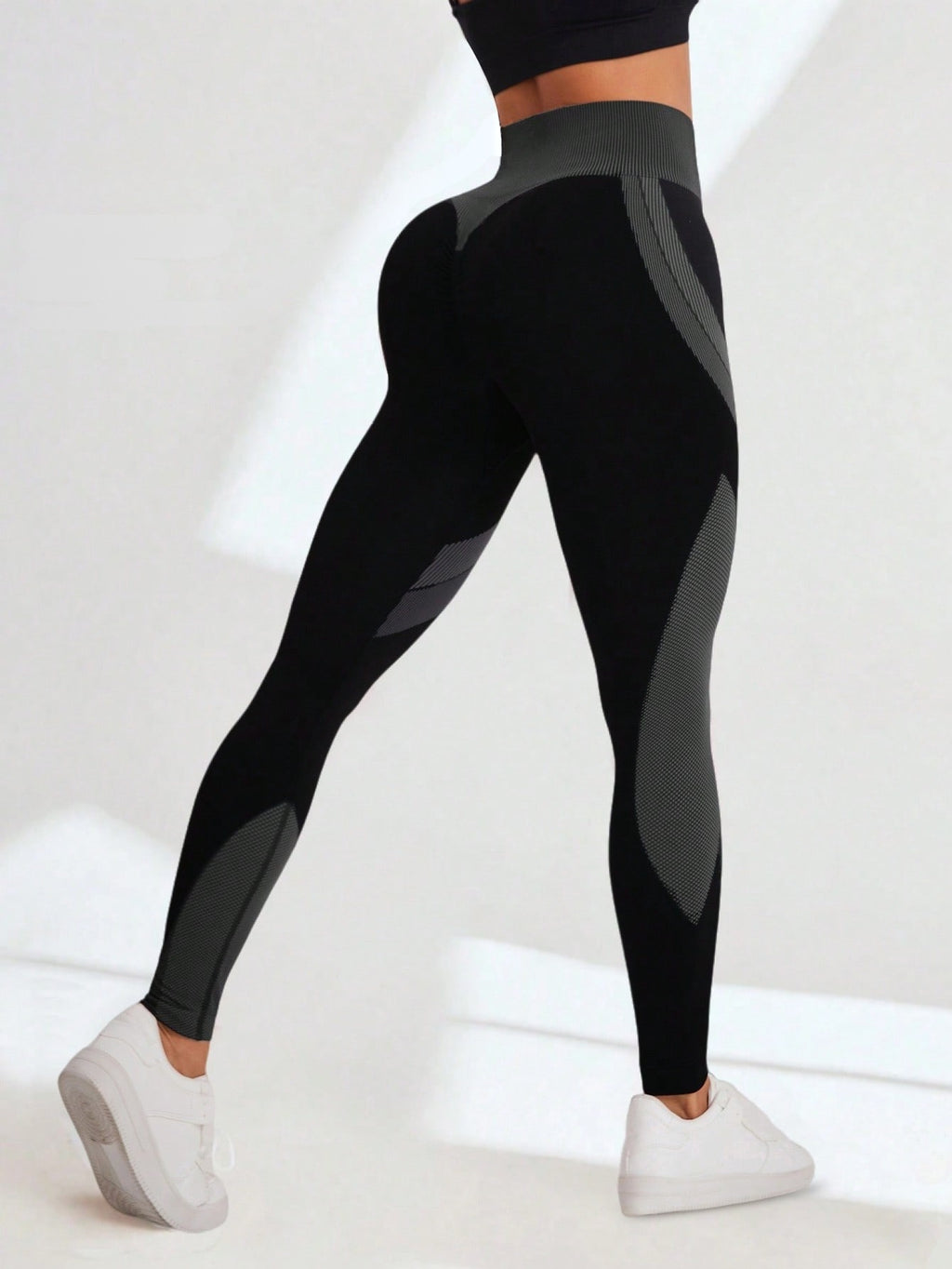 Legging Seamless Cintura Alta Com Painéis Anatômicos Laterais