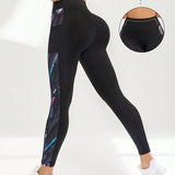 Legging Cintura Alta Com Bolso Lateral Estampado