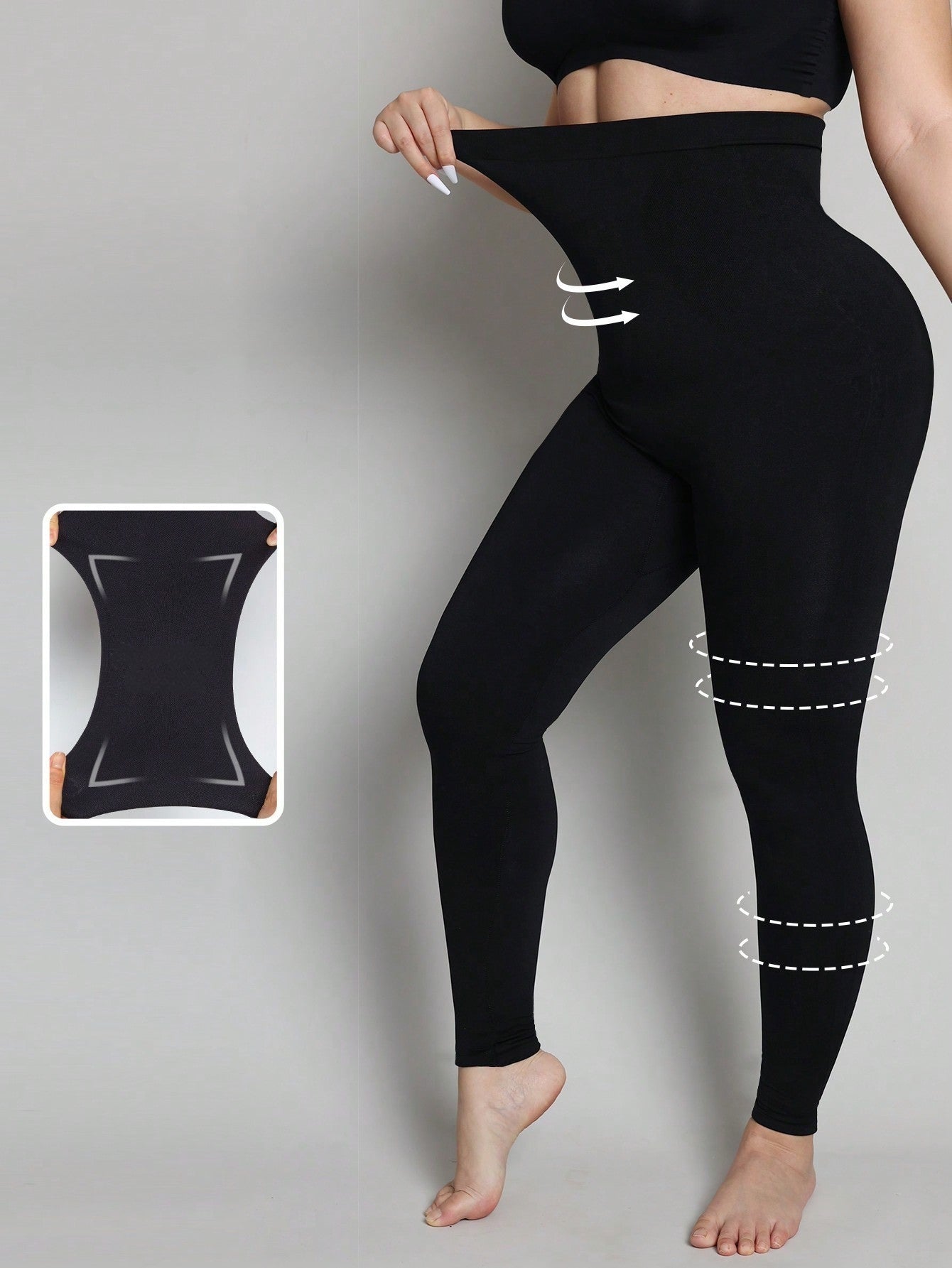 Legging Cintura Alta Com Controle Corporal Integrado