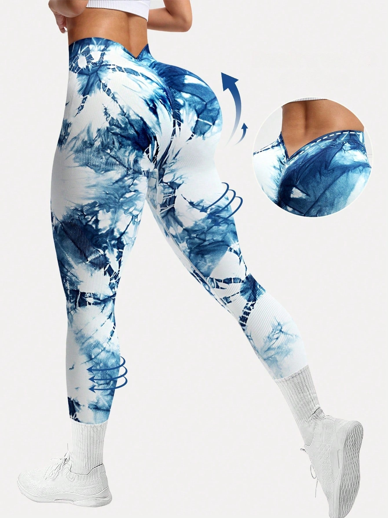 Legging Seamless Cintura Alta Com Acabamento Em V