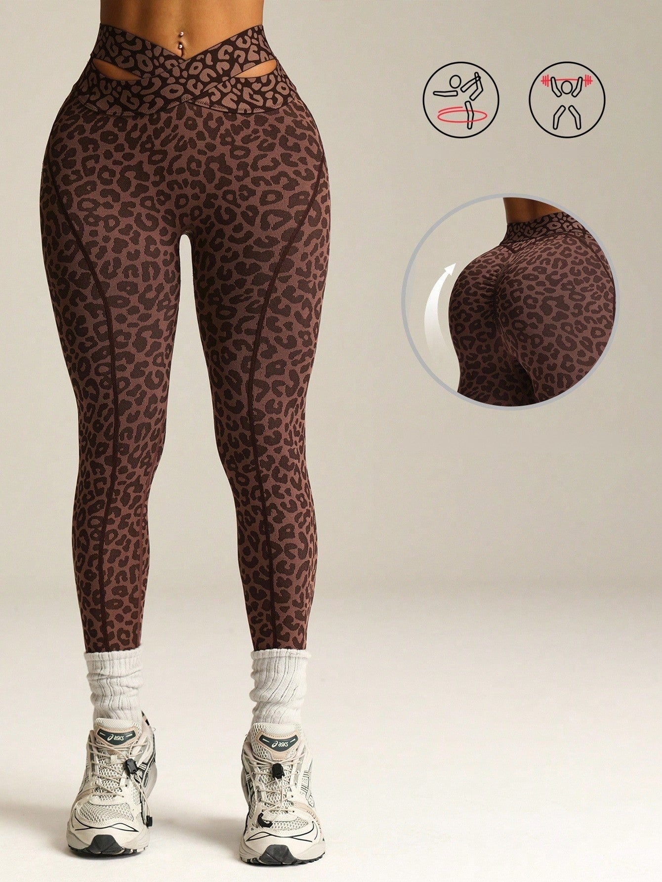 Legging Fitness Cintura Alta Com Recorte Frontal