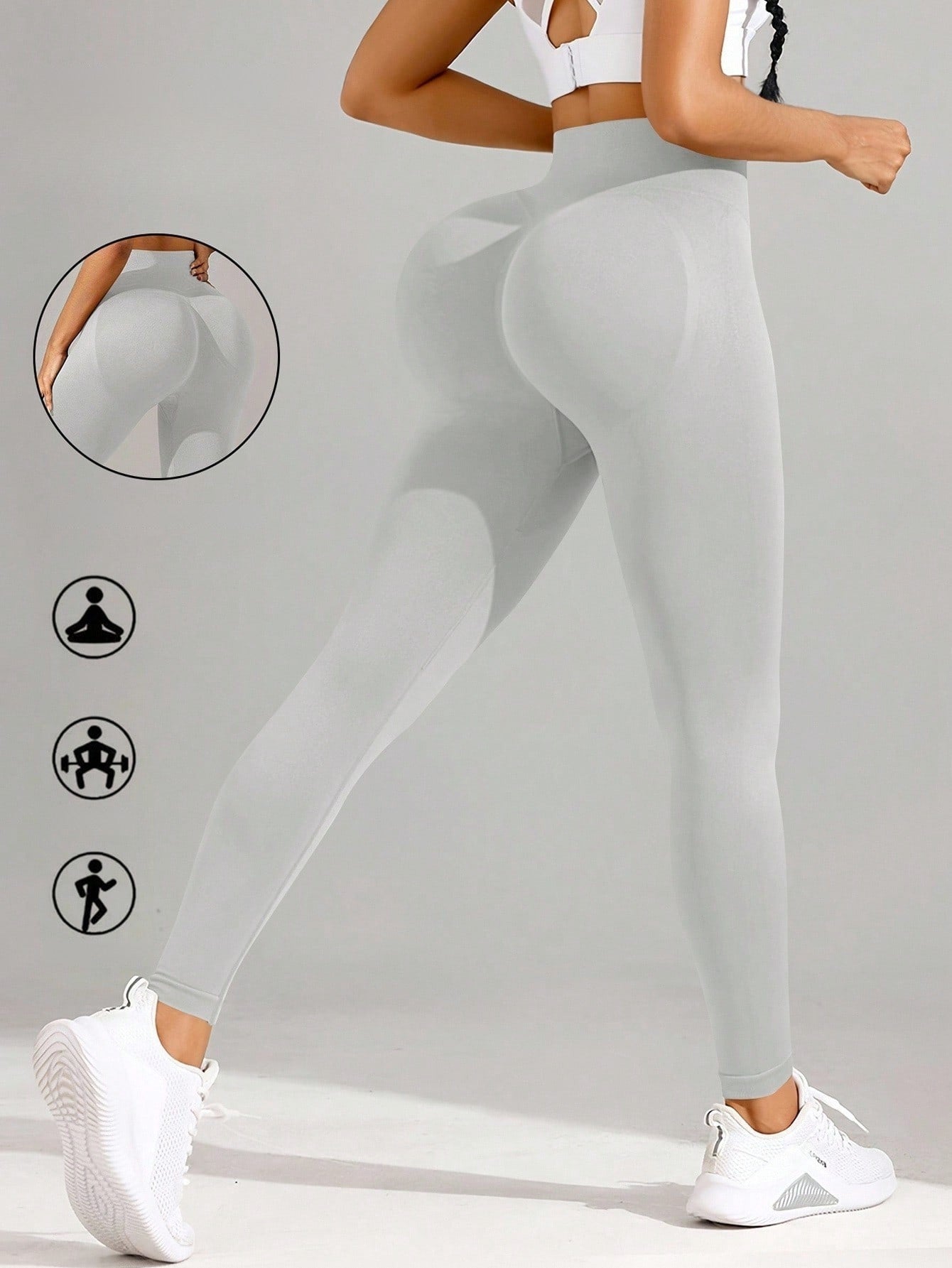 Legging Fitness Sem Costura Ajuste Contornado