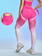 Legging Seamless Cintura Alta Com Zonas Em Tela Respirável