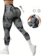 Legging Seamless Cintura Alta Com Padronagem Orgânica