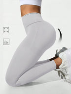 Legging Seamless Cintura Alta Com Estrutura Canelada