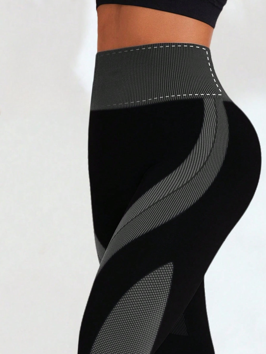 Legging Seamless Cintura Alta Com Painéis Anatômicos Laterais