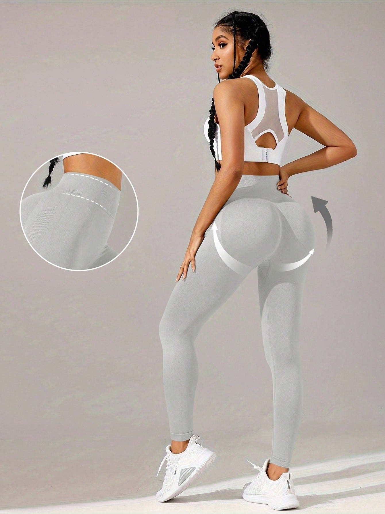 Legging Fitness Sem Costura Ajuste Contornado