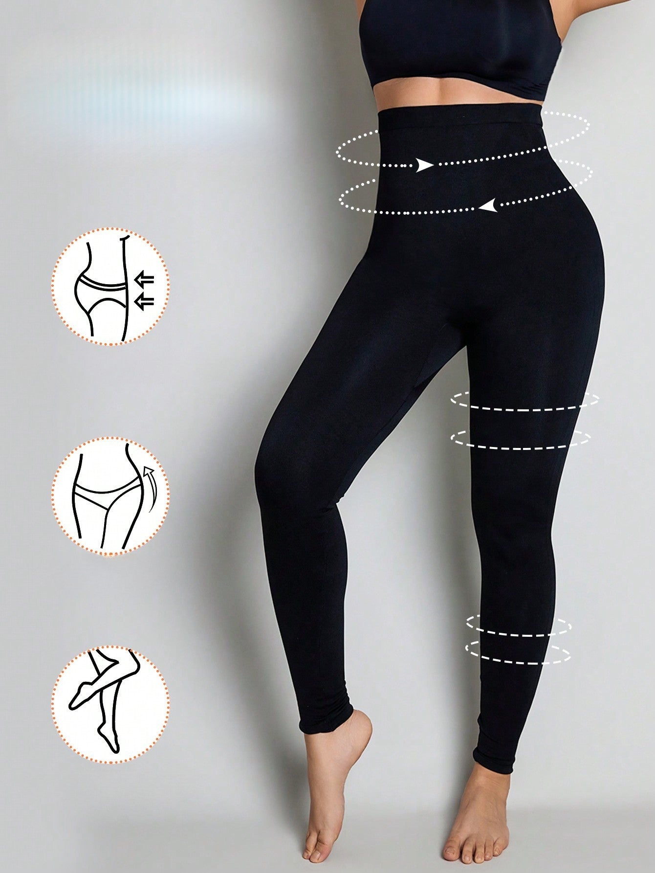 Legging Cintura Alta Com Controle Corporal Integrado