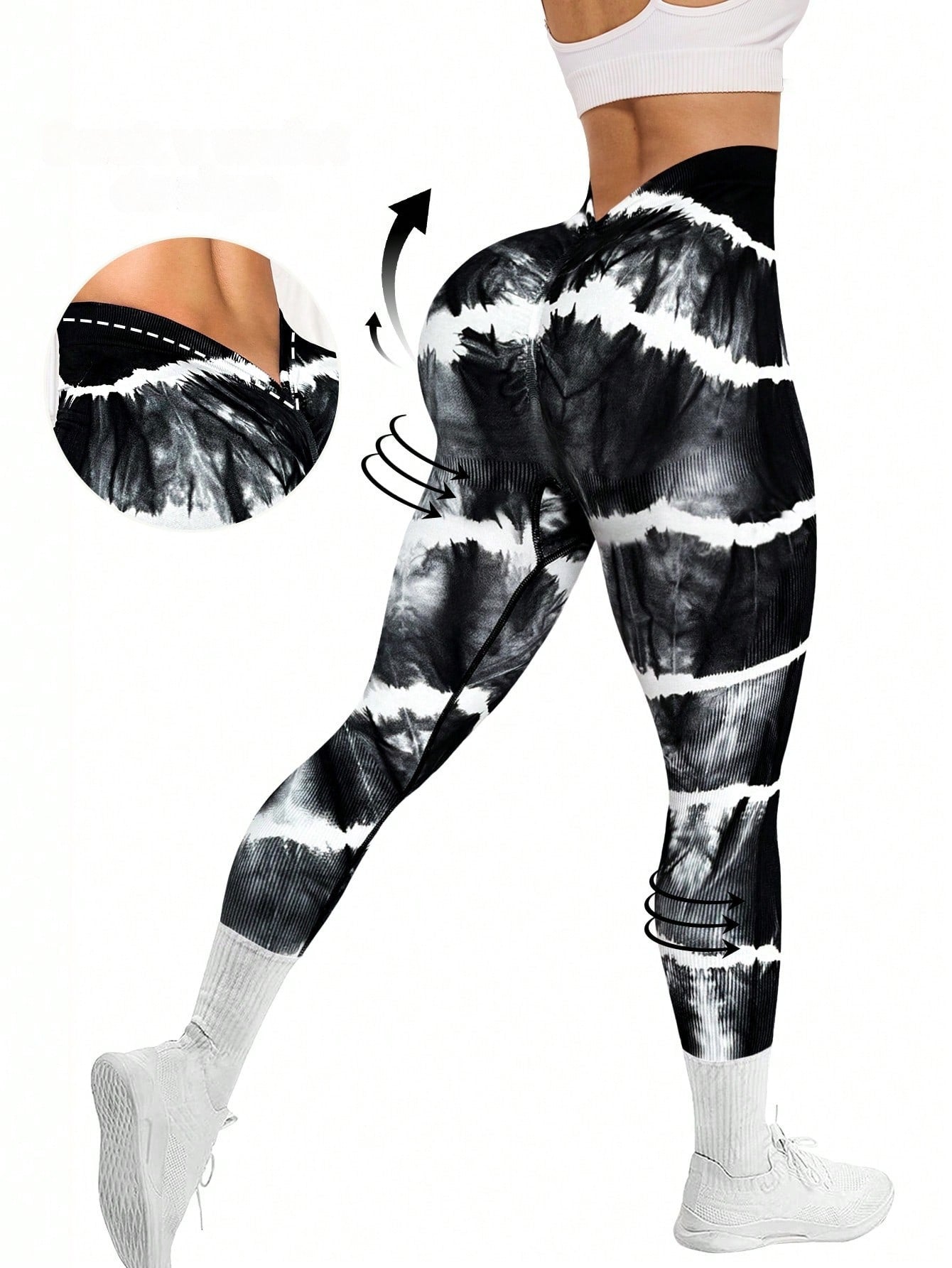 Legging Seamless Cintura Alta Com Acabamento Em V