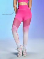 Legging Seamless Cintura Alta Com Zonas Em Tela Respirável