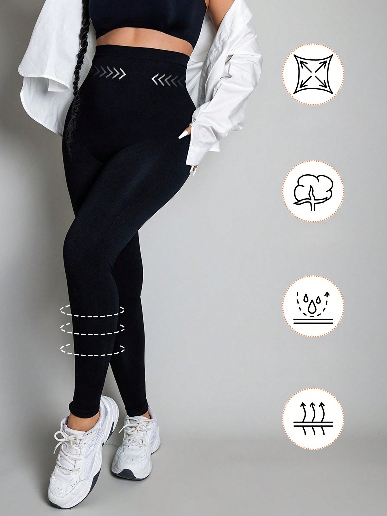 Legging Cintura Alta Com Controle Corporal Integrado