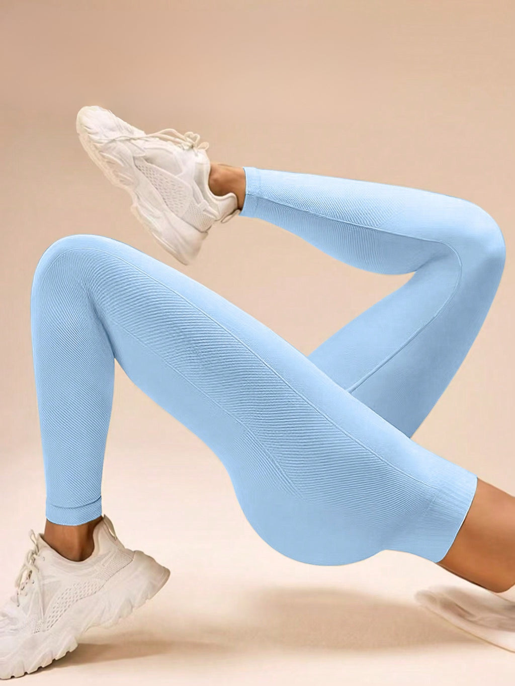 Legging Fitness Sem Costura Com Elasticidade Quatro Vias