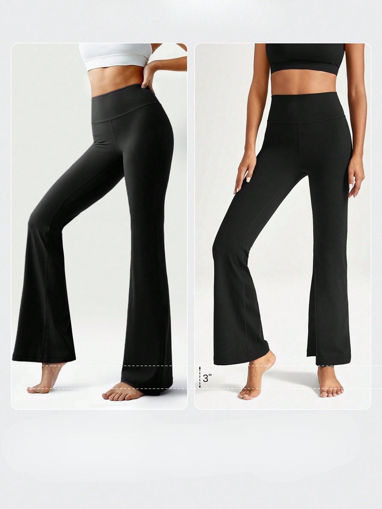 Legging Flare Cintura Alta Com Caimento Alongado