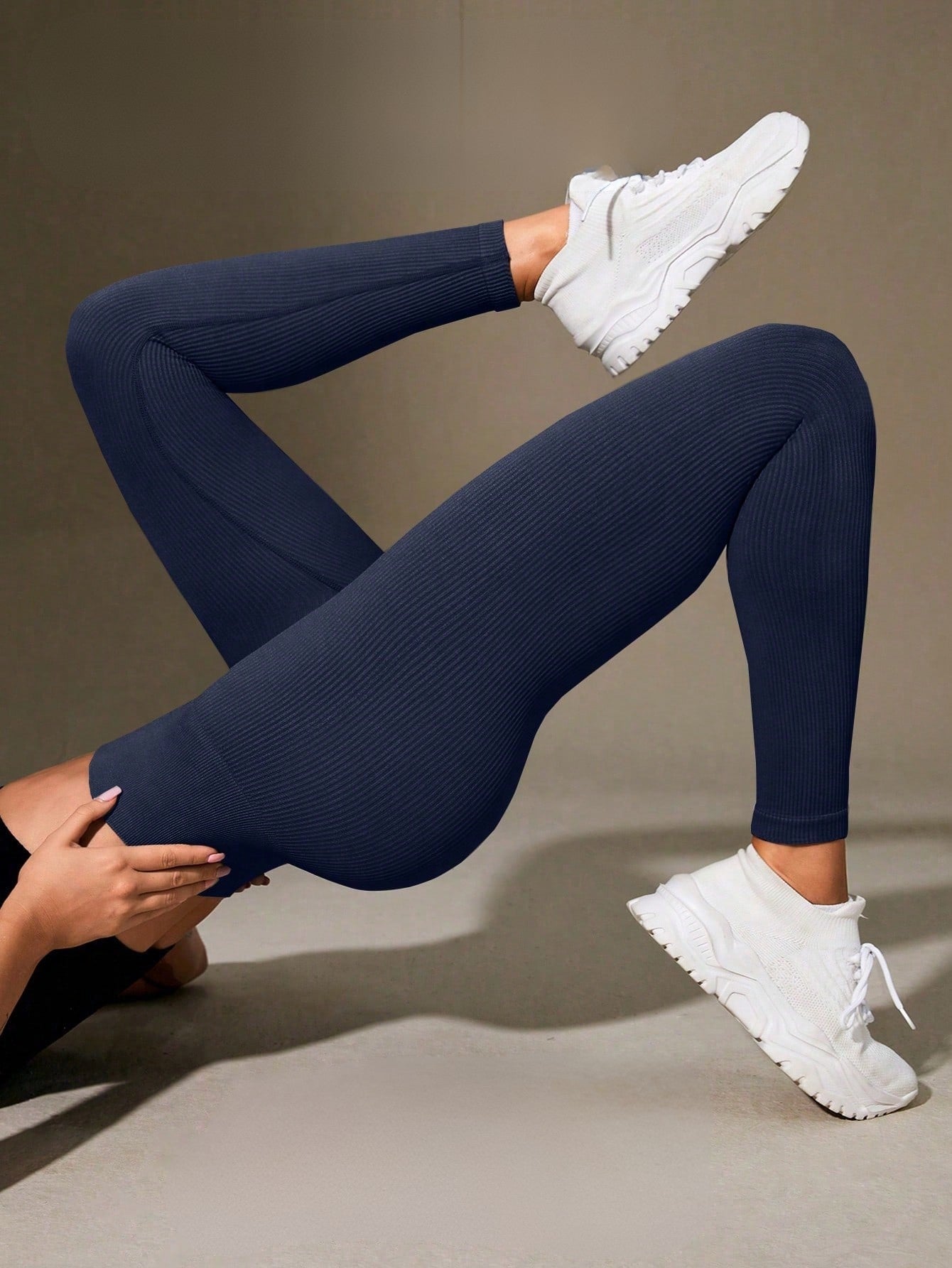 Legging Fitness Canelada Sem Costura Respirável