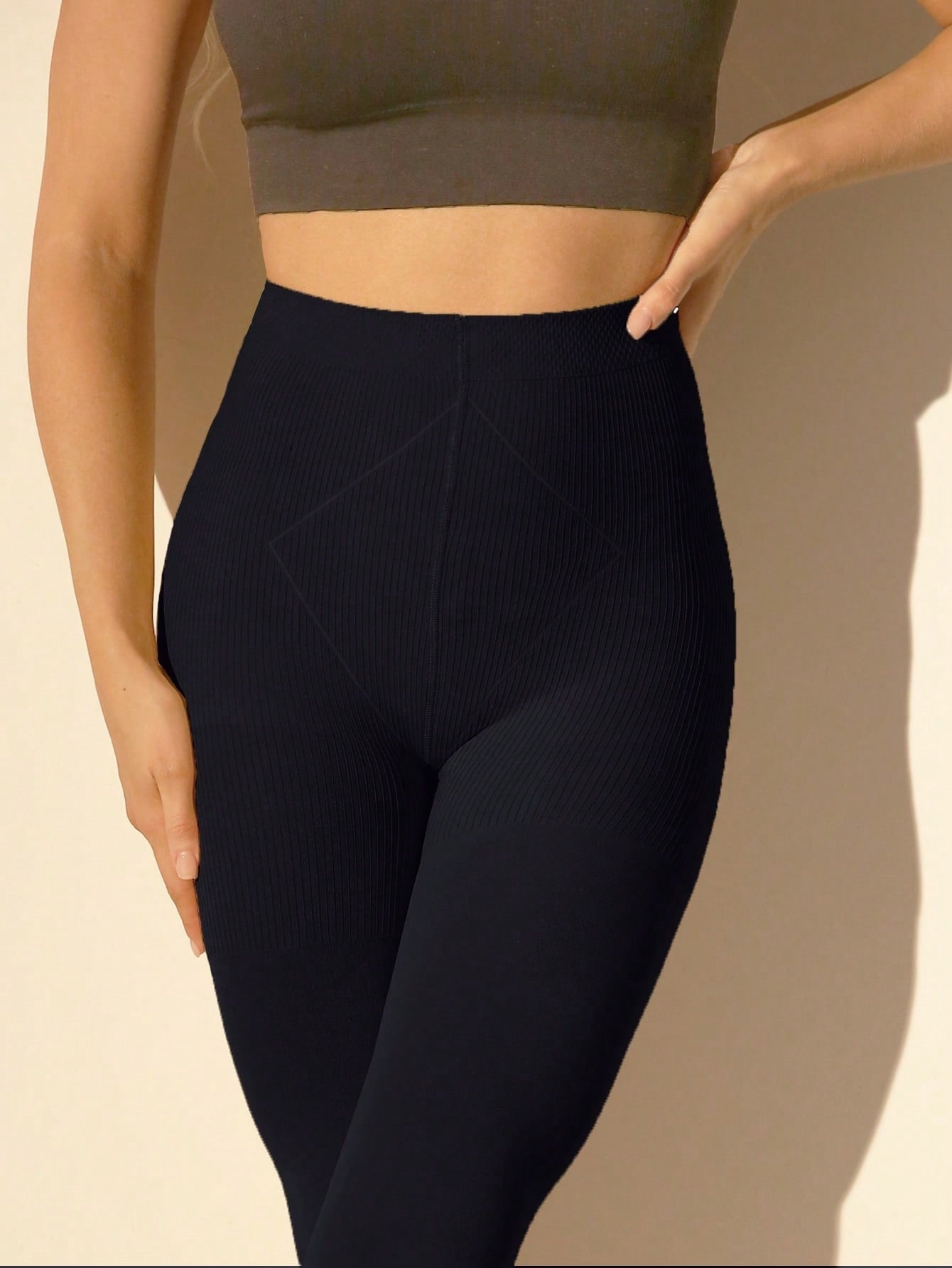 Legging Cintura Alta Com Compressão Graduada