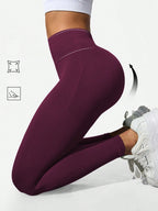 Legging Seamless Cintura Alta Com Estrutura Canelada