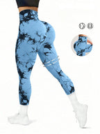 Legging Seamless Cintura Alta Com Padronagem Orgânica Fitness