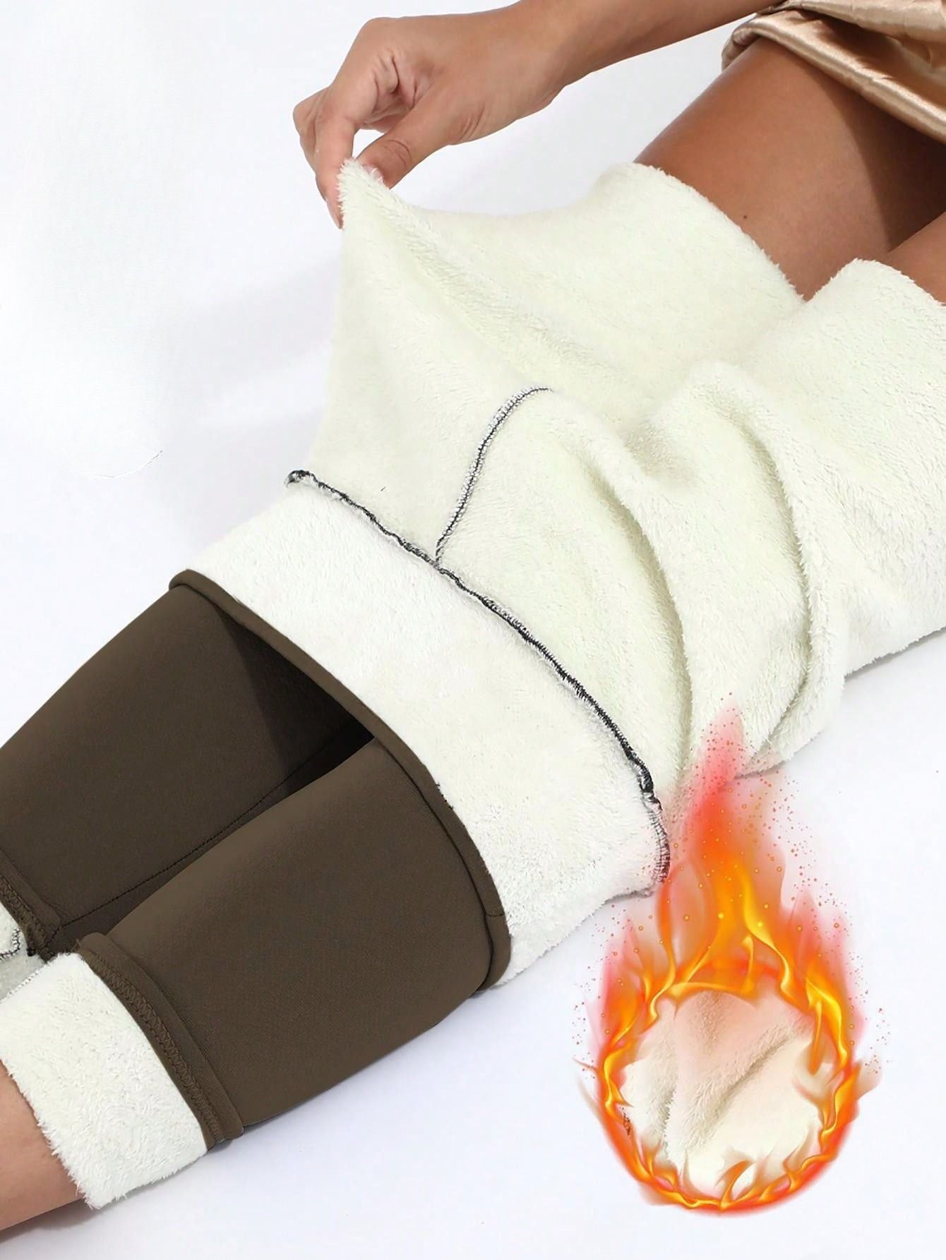 Legging Térmica Forrada Com Isolamento Para Frio