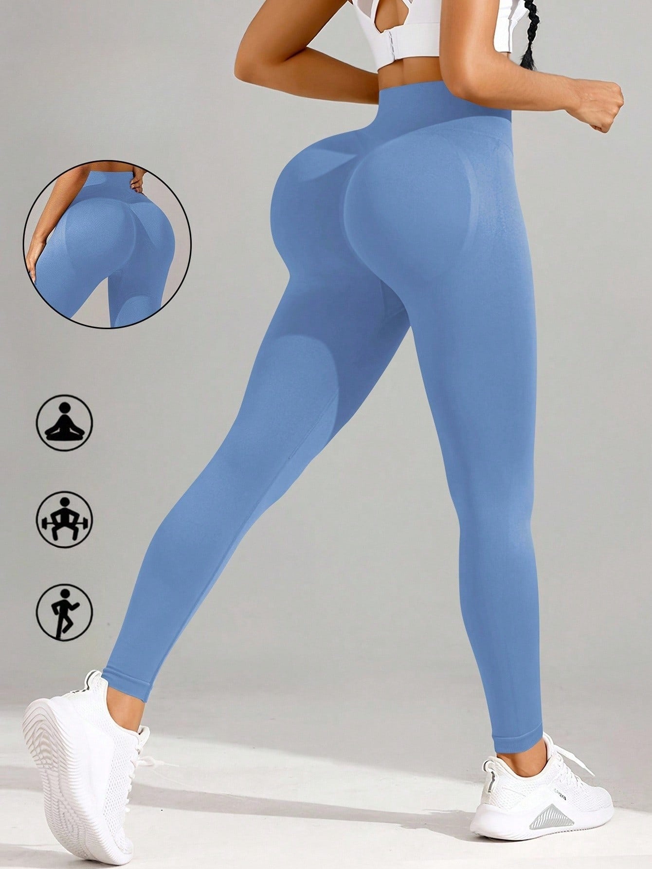 Legging Fitness Sem Costura Ajuste Contornado