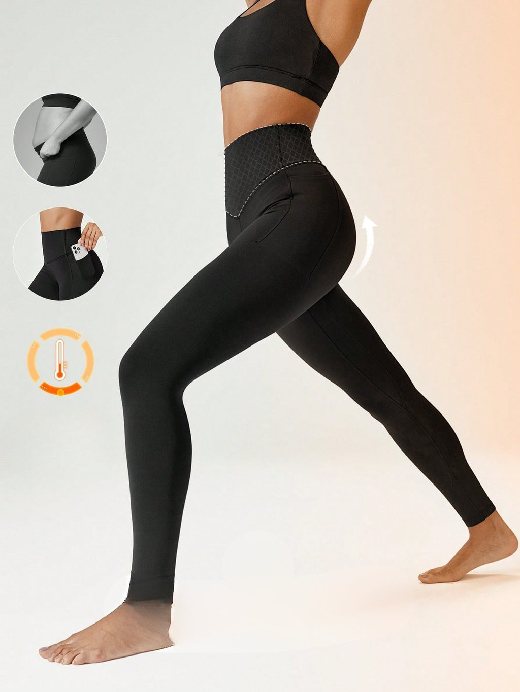 Legging Cintura Alta Com Forro Térmico Interno
