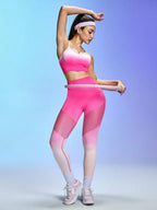 Legging Seamless Cintura Alta Com Zonas Em Tela Respirável