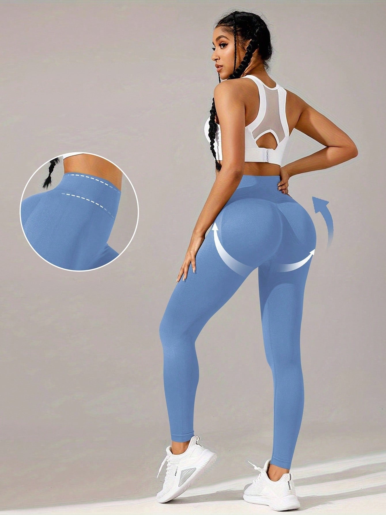 Legging Fitness Sem Costura Ajuste Contornado