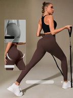Legging Seamless Cintura Alta Com Textura Linear