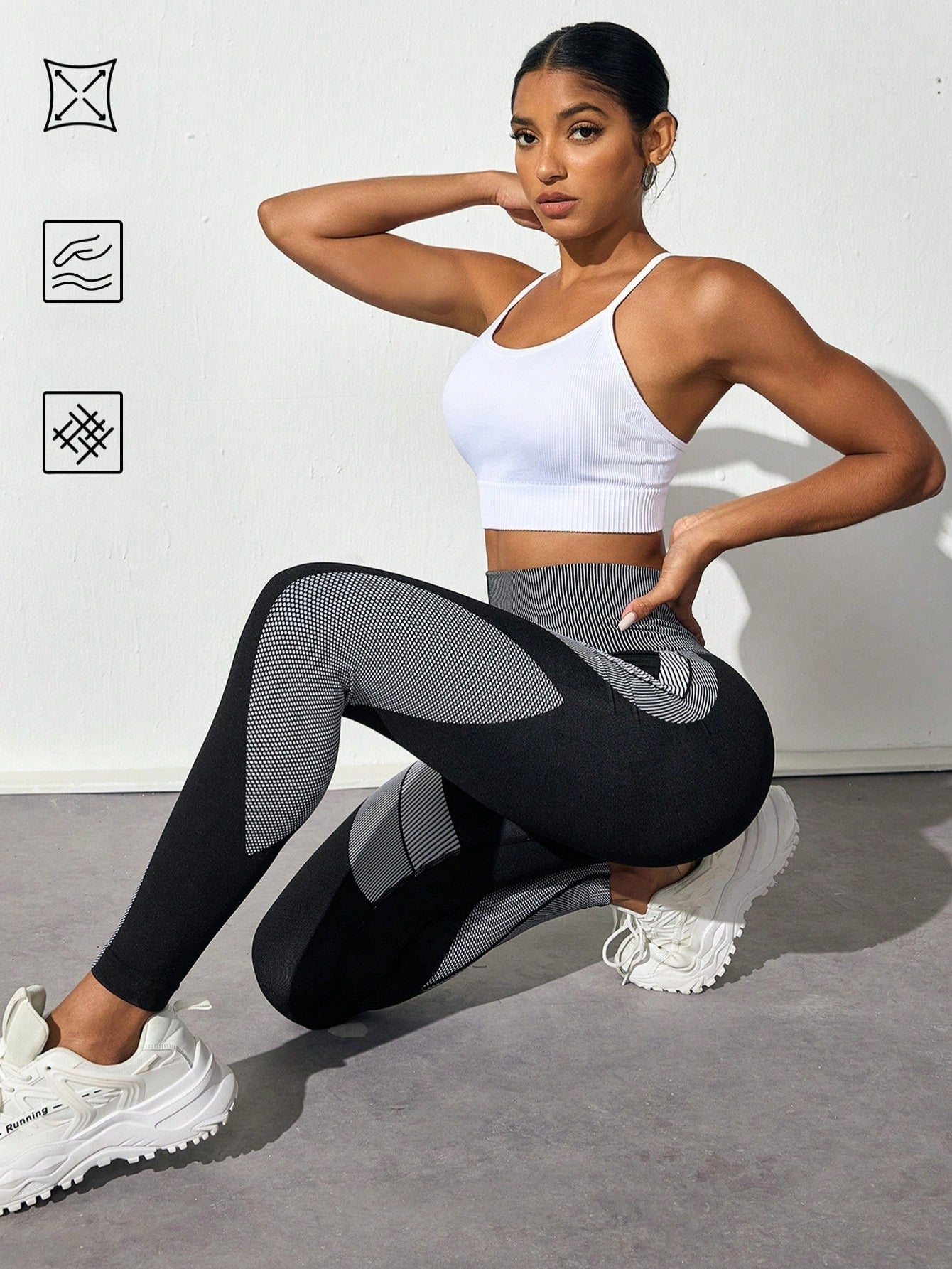 Legging Seamless Cintura Alta Com Painéis Anatômicos Laterais