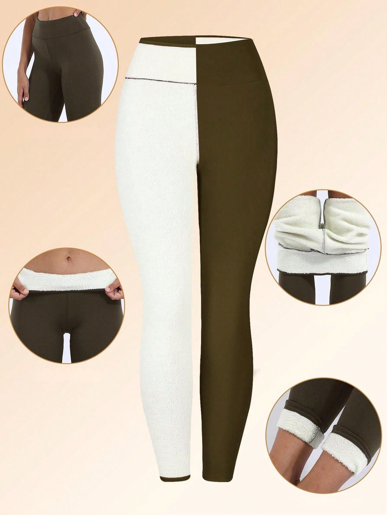 Legging Térmica Forrada Com Isolamento Para Frio