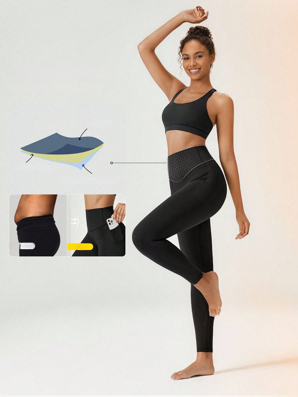 Legging Cintura Alta Com Forro Térmico Interno