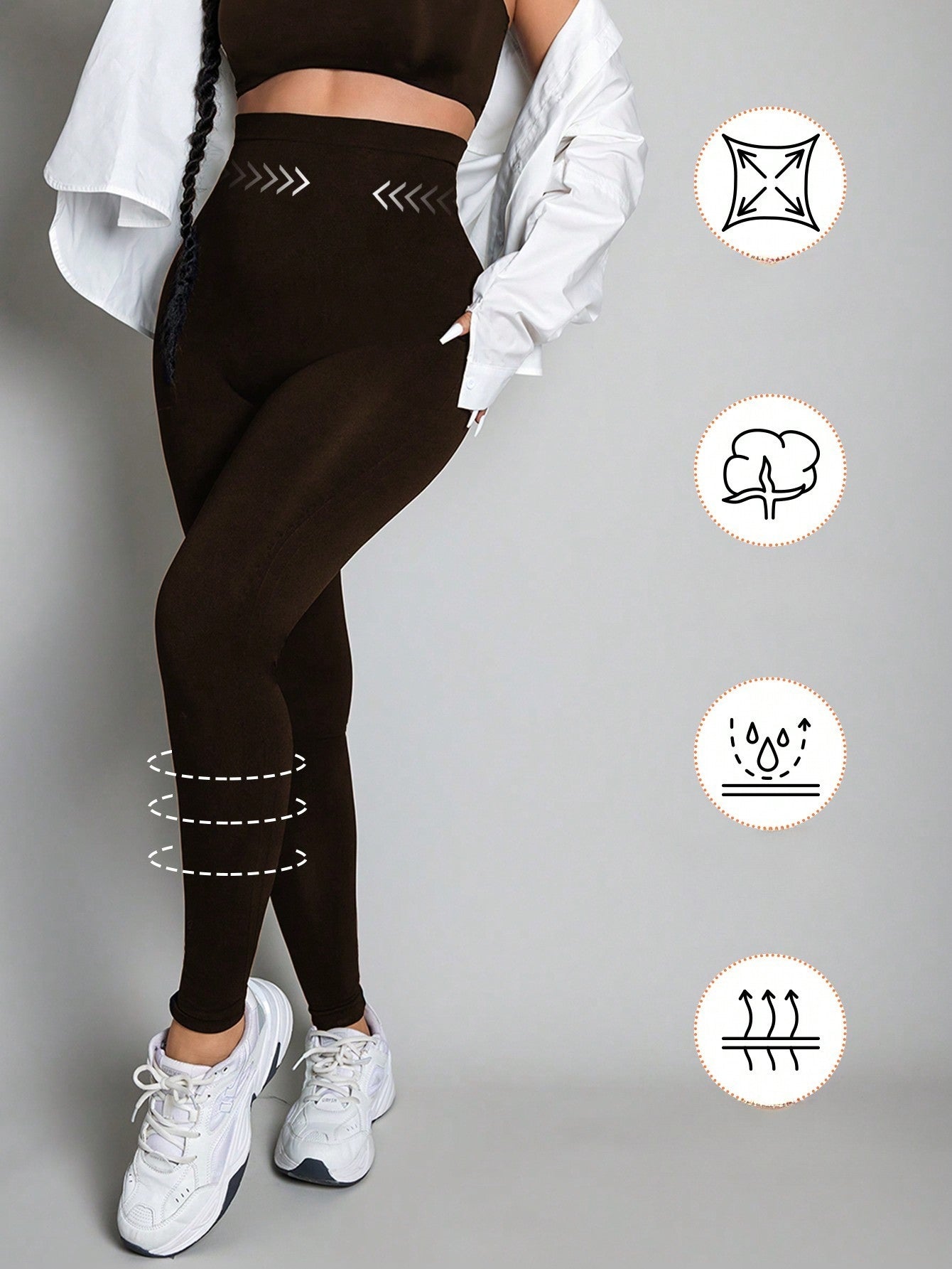 Legging Cintura Alta Com Controle Corporal Integrado