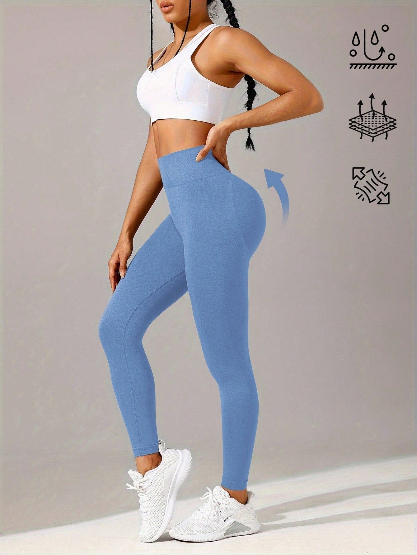 Legging Fitness Sem Costura Ajuste Contornado