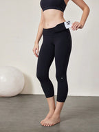 Legging Cintura Alta Capri De Ajuste Confortável